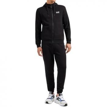 Tuta da Uomo EA7 Emporio Armani Core Identity Cotone Nera