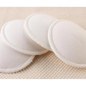 Tapis d’allaitement imperméable en bambou blanc – set de 4 réutilisables