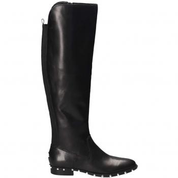Scarpa Donna Stivale al Ginocchio in Pelle Nera GRACIUS D19GU56