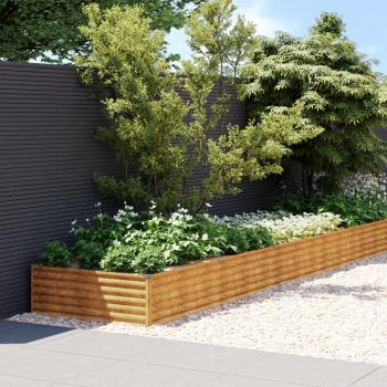 Jardinera de acero corten 960x100x36 cm vidaXL