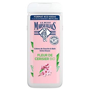 Le Petit Marseillais Crème de Douche & Bain Extra Douce Fleur Cerisier BIO Gel 650 ml