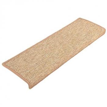 Protections d’escalier antidérapantes 15 pièces – Marron Clair