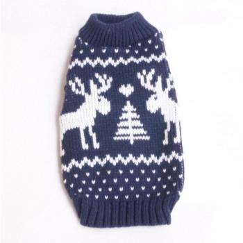 Elch‑Print Weihnachtskleidung für Hunde – Warmes Herbst-Winter Outfit