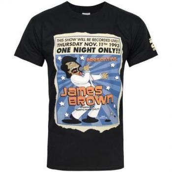 T-shirt a maniche lunghe The Simpsons James Brown One Night