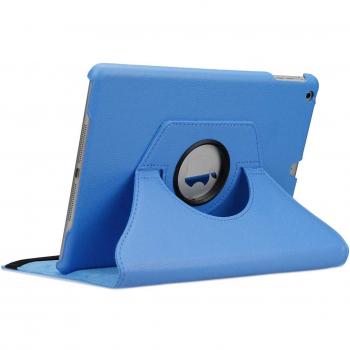 Smart cover en simili cuir pour iPad Air 2, bleu