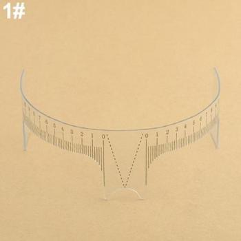 Gabarit de mesure symétrique pour sourcils