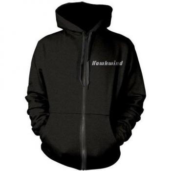 Sudadera Hawkwind Doremi Crema Capucha Completa Negro/Plata