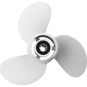 Yamaha 6-8Pk Propeller 8 1/2x8 1/2 Aluminium Wit 7 Tanden R Rotatie
