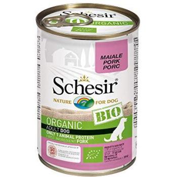 Alimentación Schesir Bio: Paté de Cerdo 400g × 6 Latas