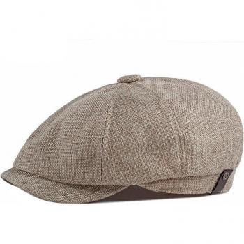 Wuaumx Herringbone Flat Cap