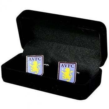 Aston Villa FC Official Metal Cufflinks with Football Crest Design
