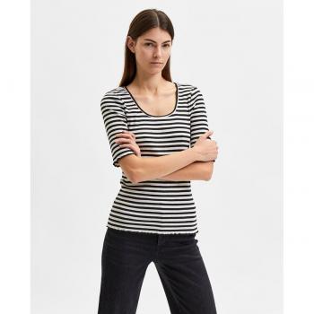 Camiseta de mujer de rayas Selected Femme