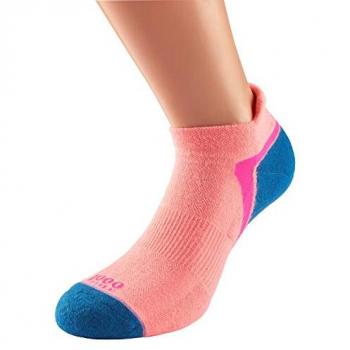 1000 Mile Ladies Single Layer Breathable Ankle Socks - Black - Size UK 6-8