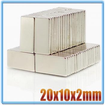 Neodym Magnet 20mm x 10mm x 2mm N35, 5/10/20/50 Stück