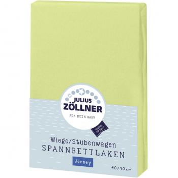 Lenzuolo in Jersey Verde per Culla con Angoli Elastici, 100% Cotone, STANDARD 100 by OEKO-TEX