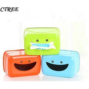 Smiling Face Paper Towel Holder