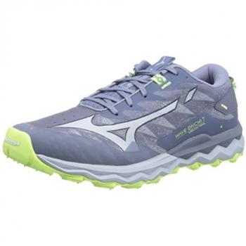 Chaussures de Trail Mizuno Wave Daichi 7 pour Femmes - Gris/Vert