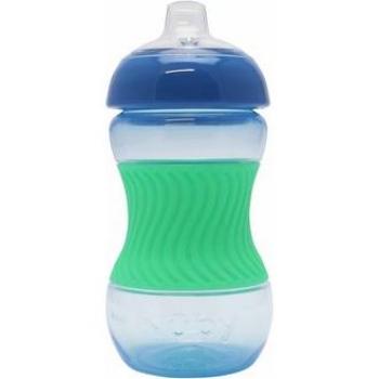 Tazza Nûby 180ml blu con manico in silicone per bambini da 4 mesi