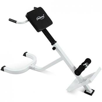 Banc de Musculation Physionics® pour Dos - Réglable en Hauteur (6 Positions), 45°, Charge Max. 120 kg