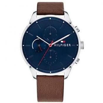 Tommy Hilfiger Multi Dial Men's Quartz Watch with Leather Band - Style 1791487