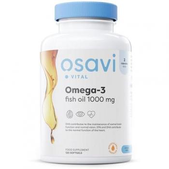 Rybí olej Omega-3 s citronovou příchutí, 1000 mg - 120 kapslí