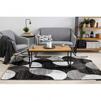 Seashell Gray Patterned Throw Rug – 120x170 cm