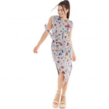 Mamatayoe Vestido Mimosa Para Mujer, Escote Redondo, Estampado, Talla
