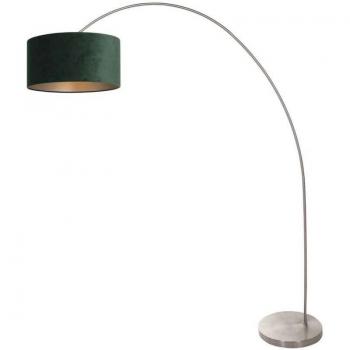 Lampe Arquée Mexlite en Métal et Tissu