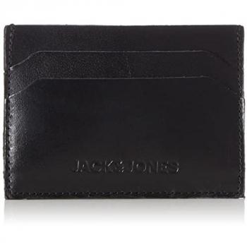 Portofel din piele bărbați Jack & Jones - negru, model Side, suport carduri
