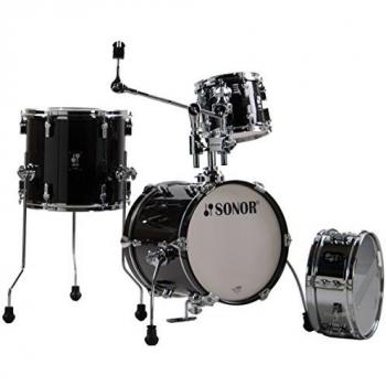 Black‑Stained Sonor AQ2 Martini Set – Transparent & Stain