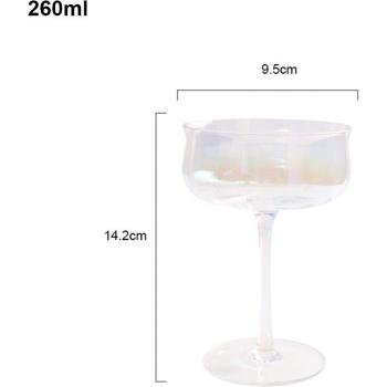 2PCS Lead-Free Crystal Wine Goblet Set 150-400ml