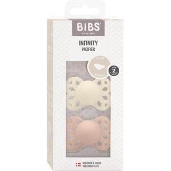 BIBS Chupeta Anatômica Infinity Silicone 2 Peças Vanilla Peach