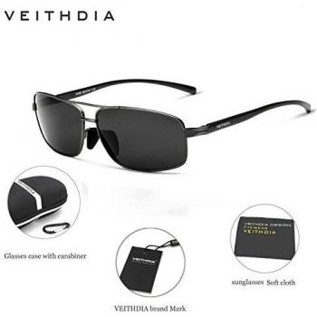 VEITHDIA polarizadas Aviator Gafas de sol 100% UV400 protección para hombres pesca, Ciclismo, Golf, kayak, y deportes activos