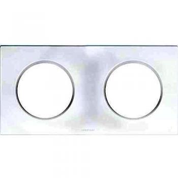Plaque de finition Square Blanc - 2 postes / Eurohm