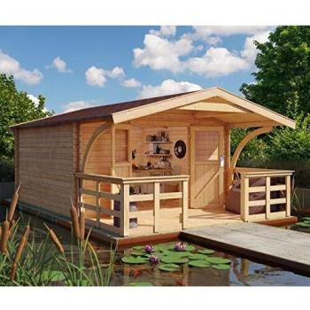 Karibu Gartenhaus Natur 406×590×246 cm – Buxtehude