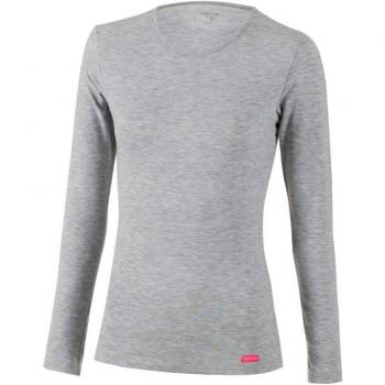 Camiseta Interior Térmica Mujer - Manga Larga - Escote Redondo - Blanco - Talla M