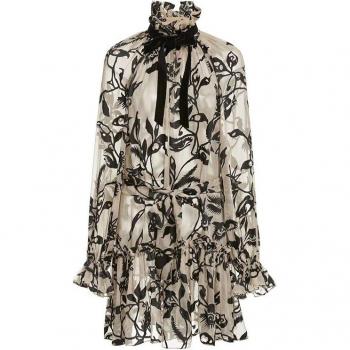 VGH Elegantes Mini Kleid mit Stehkragen