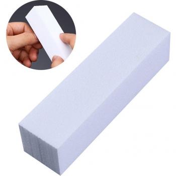 White Sanding Nail Polishing Block - Reusable Nail Art Tool (1/5/10 Pcs)