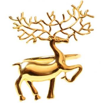 Anneaux de serviette en forme de cerf pour Noël - Parfait pour mariages et banquets