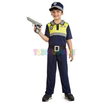 Disfraz de Policía Local para Niños (Talla: 10-12 años, Marca: Officer)
