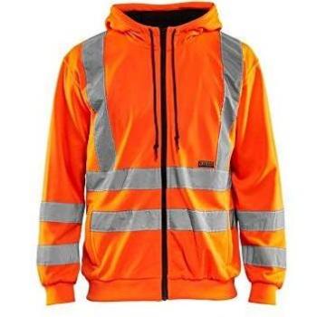 Felpa di Lavoro Visibile Arancione Fluorescente 3346