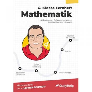 4. Klasse Mathematik Lernheft mit Lernvideos von Lehrer Schmidt
