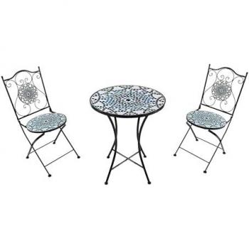 Ensemble de Jardin Bistrot AXI Amélie - 2 Chaises et 1 Table Mosaïque