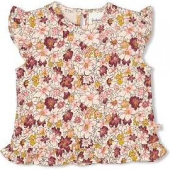 Feetje T-Shirt Wilde Blumen Rosa