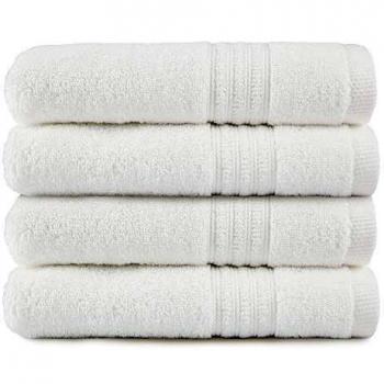 TRIDENT Badehandtuch Set - Soft Comfort - 4-teiliges Handtuch-Set, 100% Luftreiches Baumwolltuch, 550 GSM, superweich, hochsaugfähig, Maschinenwäsche