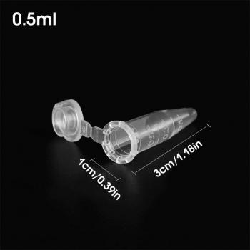 100Pcs Leakproof Microcentrifuge Tubes