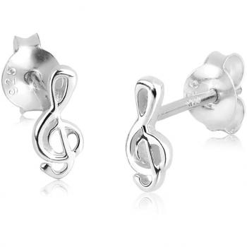 Elli Filigranes Melodie‑Schlüssel Ohrstecker – 1 ct 925 Silber