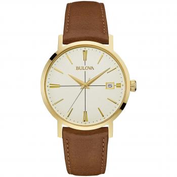 Bulova Men's 97B151 Analogue Quartz Watch with Leather Strap