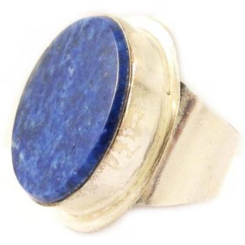 Anillo de Plata 'Gwyneth' Lápiz Lazuli 60 Azul