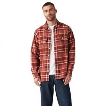Levi's para hombre - Sobrecamisa Jackson Worker marrón (XL)